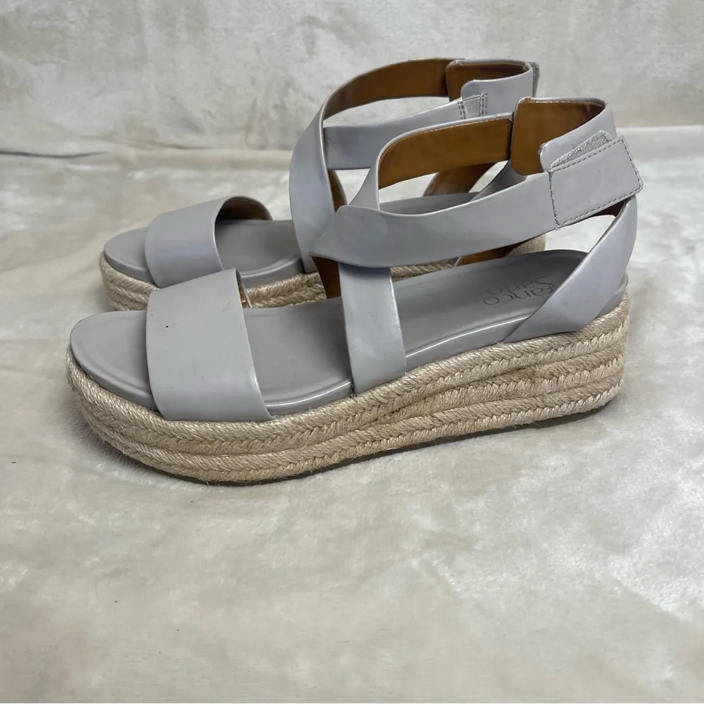 Women's Gray Espadrille Franco Sarto - Picture 3 of 4